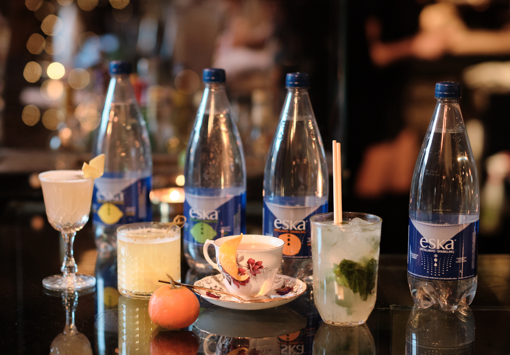 4 mocktails created with Eska sparkling water for Christmas Eska Water